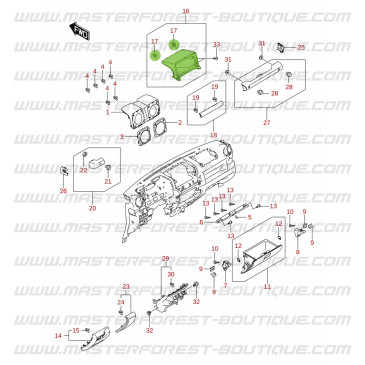 Rivestimento superiore cruscotto – Suzuki Jimny 2018-