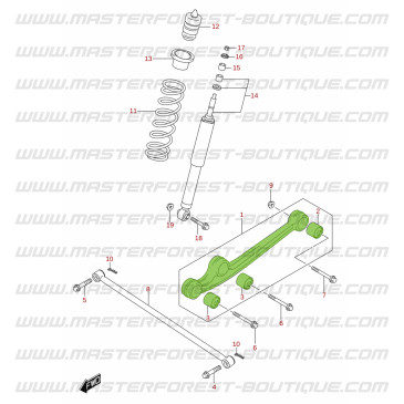 Rear suspension radius arm - Suzuki Jimny 2018-