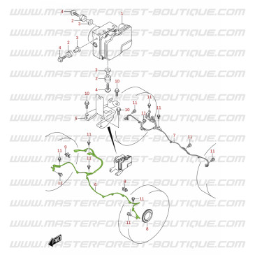 Jeu de capteurs ABS avant Suzuki Jimny 2018-