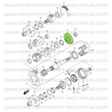 Brida de salida trasera caja de transferencia - Suzuki Jimny 2018-
