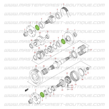Transfer case seal kit – Suzuki Jimny 1998–2018