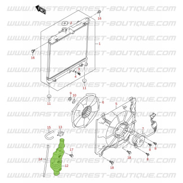 Vaschetta del liquido di raffreddamento - Suzuki Jimny 2018-