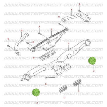 Grelha de ventilação lateral para Suzuki Jimny a partir de 2018