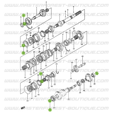 Circlip for gearbox – Suzuki & Santana Samurai (5-speed gearbox)