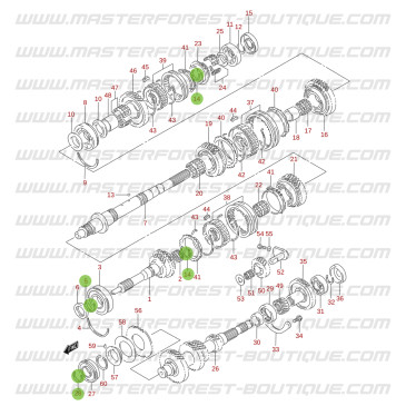 Circlip de boîte de vitesse – Suzuki & Santana Vitara