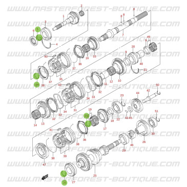 Circlip per cambio – Suzuki & Santana Jimny prima del 2018