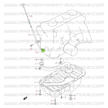Junta del tubo de la varilla de aceite para Suzuki Santana Vitara 1.6