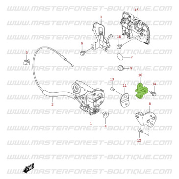 Tope hembra de puerta trasera Suzuki Jimny 2018-
