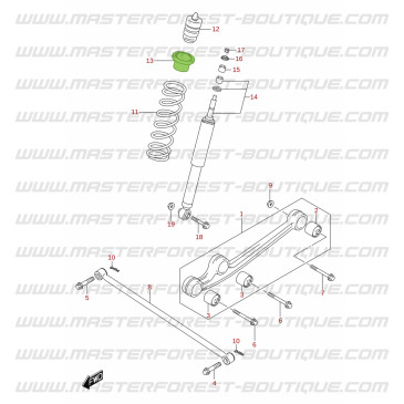 Support ressort de suspension supérieur avant Suzuki Jimny 2018-
