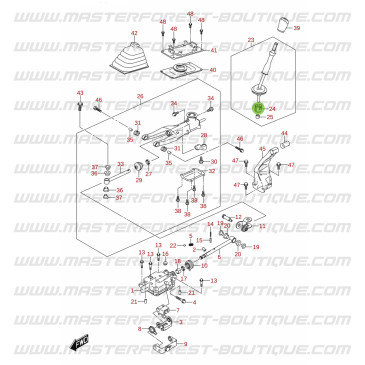 Asiento de palanca de caja de velocidades Suzuki Jimny 2018-