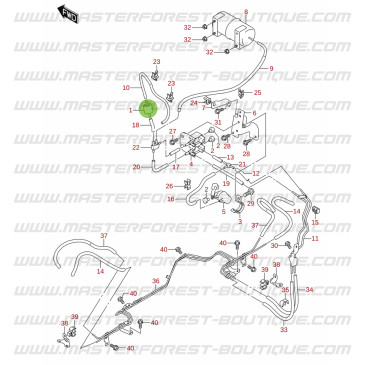 Clapet anti-retour circuit pneumatique des moyeux Suzuki Santana Jimny -2018