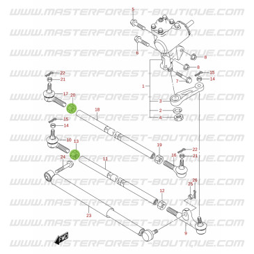 Contratuercas de rótula de dirección para Suzuki Jimny desde 2018