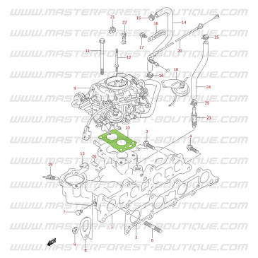 Guarnizione della base del carburatore per Suzuki & Santana Vitara 1.6