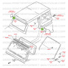 Bouton pression sur caisse Suzuki Santana Samurai