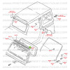 Suzuki Santana Samurai parafuso de montagem do slide dianteiro