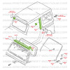 Kit di montaggio soft-top PICKUP MF, Samurai