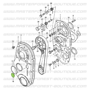 Tappo di ispezione del coperchio distribuzione per Suzuki Santana 410