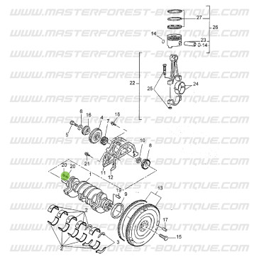 Linguetta dell’albero motore per Suzuki Santana Samurai 1.9 TD