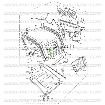 Guarnizione in schiuma della piastra di fissaggio dell’hardtop per Suzuki Santana Samurai