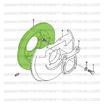 2 front brake discs, Suzuki Santana Samurai