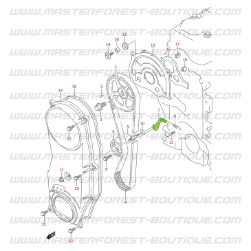 Timing belt tensioner plate Suzuki Santana Vitara 1.6 8V