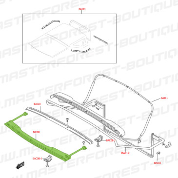 Tensor delantero de lona – Suzuki Jimny