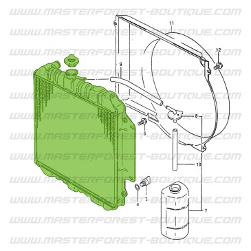 Radiateur de refroidissement Suzuki Santana 413
