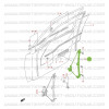 copy of Electric window mecanism, driver side, Suzuki Santana Vitara