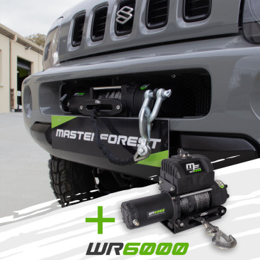 Pacchetto verricello WR6000 + supporto Suzuki Jimny benzina 1998-2018
