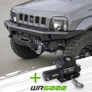Pack treuil WR6000 + Pare-chocs avant offroad MF - Suzuki Jimny 1998-2005