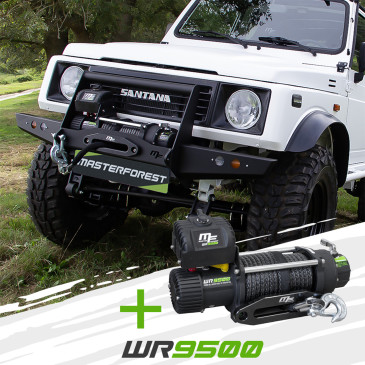 WR9500 Pack Guincho + Suzuki Santana Samurai 1 MF Pára-choques frente Off-Road