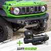 WR9500 Winch + MF off-road front bumper pack 2, Suzuki Jimny 2018-