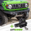 Pack de cabrestante WR6000 + Parachoques delantero todoterreno 2 MF Suzuki Jimny 2018-