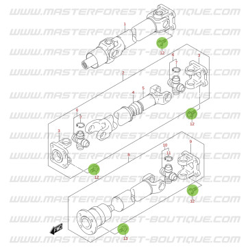 Antriebswellenschraube M10 Suzuki Jimny