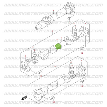 Driveshaft boot Suzuki Santana Jimny