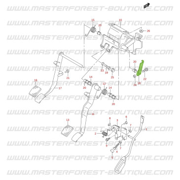 Kupplungspedalhebel Suzuki Santana Jimny Benzin