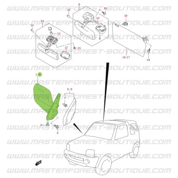 Electric Side Mirror – Driver Side – Suzuki Santana Jimny up to 2018