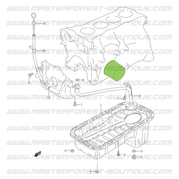 Filtre à huile Suzuki Santana Jimny essence