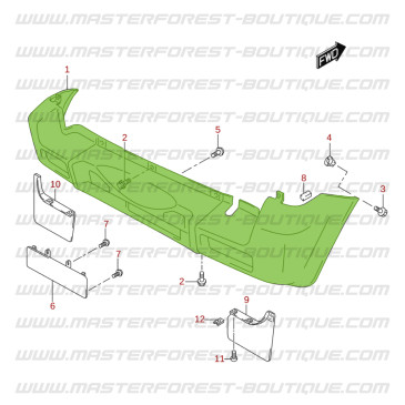 Rear bumpers, Suzuki Santana Jimny -2018