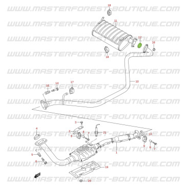 Guarnizione di scarico per Suzuki Jimny 1.3