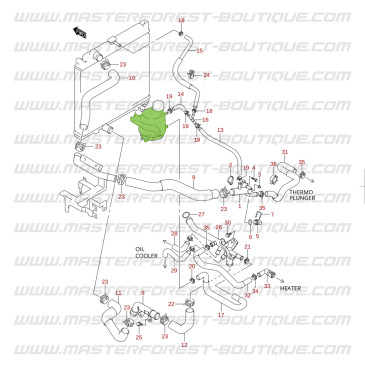 Vase d'expansion Suzuki Santana Jimny Diesel