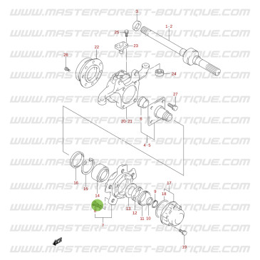 Perno ruota Suzuki Santana Jimny