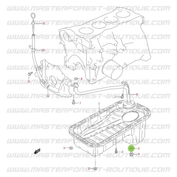 Guarnizione per tappo del carter olio motore Suzuki Jimny