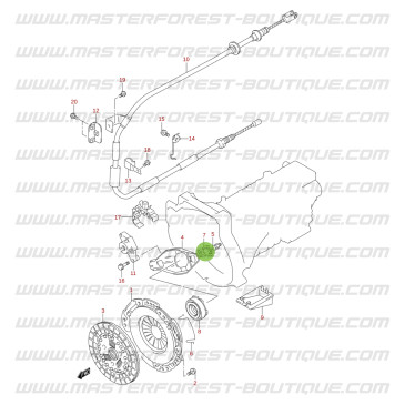 Clip de fourchette d'embrayage Suzuki Santana Jimny avant 2018