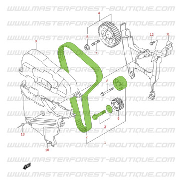 Timing kit Suzuki Santana Jimny 1.5 DDIS.