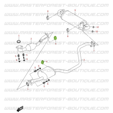 Exhaust Rubber Mount for Suzuki Jimny 2018 onwards