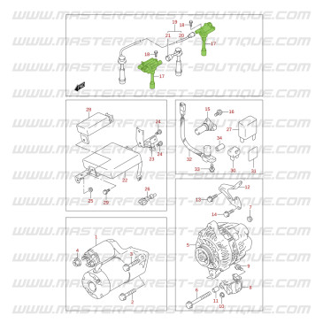 Zündspule – Suzuki Santana Jimny M13A