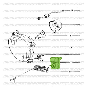 Suzuki Santana Samurai electric headlight adjustment motor