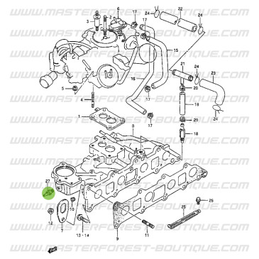 Wassertemperatursensor Flachstecker Suzuki Santana 413 Vergaser