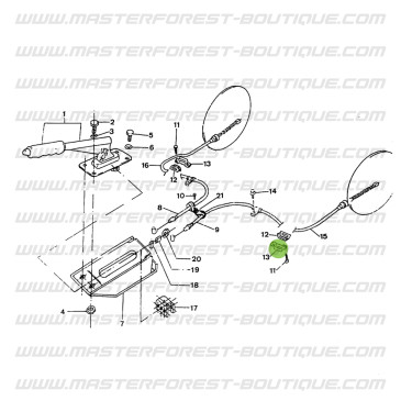 copy of Guida cavo freno a mano Suzuki Santana Samurai